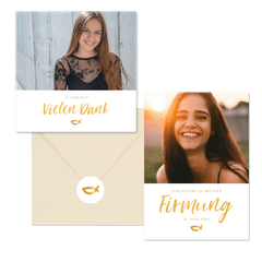 Firmung - Goldener Fisch & Foto