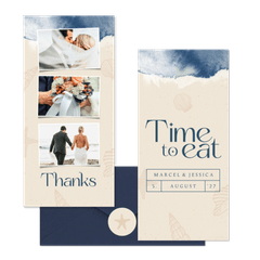 Hochzeitskartenset Brandung & Strand