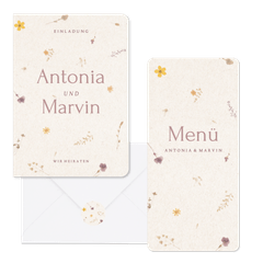 Papier mit gepressten Blumen RO