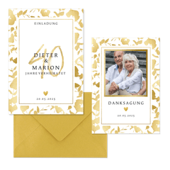 Jubiläum - Goldblätter