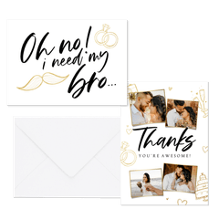 Hochzeitskartenset Doodles mit Sektgläsern