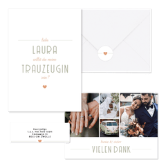 Hochzeitskartenset moderne Klassik