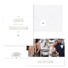 Hochzeitskartenset moderne Klassik