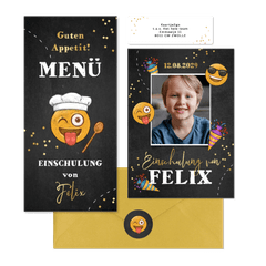 Einschulung - Fröhliche Emojis