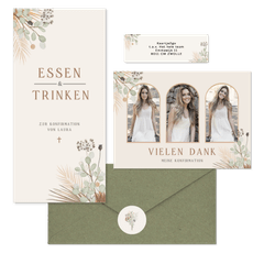 Konfirmation - Gesteck Trockenblumen