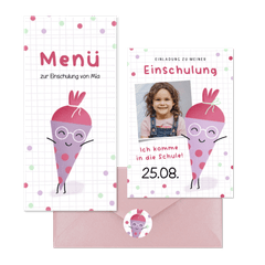 Einschulung - Schultüte mit Brille M