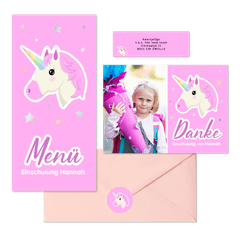 Einschulung - Pink Unicorn