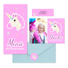 Einschulung - Pink Unicorn