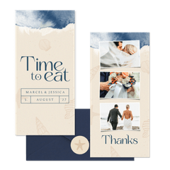 Hochzeitskartenset Brandung & Strand