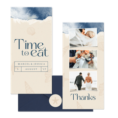 Hochzeitskartenset Brandung & Strand