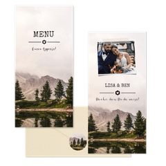 Hochzeitskartenset Fotografie Naturlandschaft