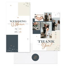 Hochzeitskartenset grafische Farbflächen