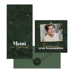 Kommunion - Dunkelgrüne Ziegel