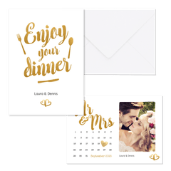 Hochzeit - Gold - Kalender und Timeline