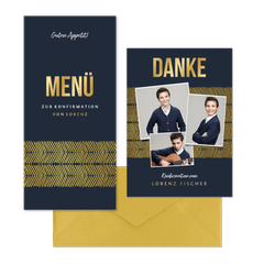 Konfirmation - Goldlook grafisch