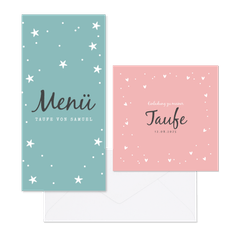 Taufe - Herzen & Sterne