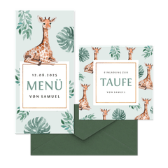 Taufe - Giraffe botanisch