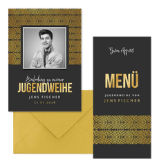 Jugendweihe - Goldstreifen