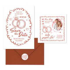 Hochzeit - Doodles in Rosa 