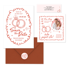 Hochzeit - Doodles in Rosa 