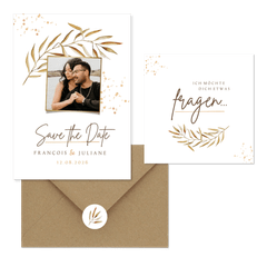 Hochzeitskartenset trockene Zweige