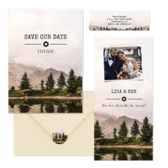 Hochzeitskartenset Fotografie Naturlandschaft