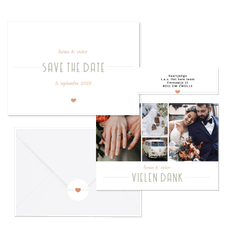 Hochzeitskartenset moderne Klassik