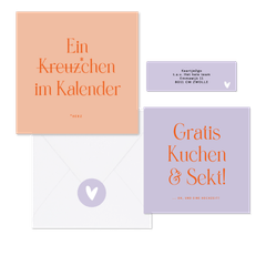 Hochzeitskartenset mit witzigen Texte