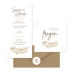 Hochzeitskartenset trockene Zweige