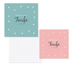 Taufe - Herzen & Sterne