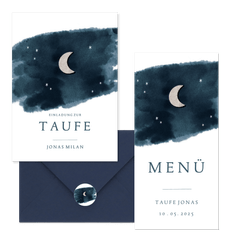 Taufe - Mond und Sterne