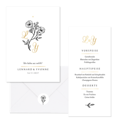 Hochzeit - Klassische Blumenillustration