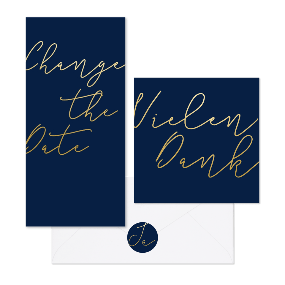 Hochzeit - Goldschrift