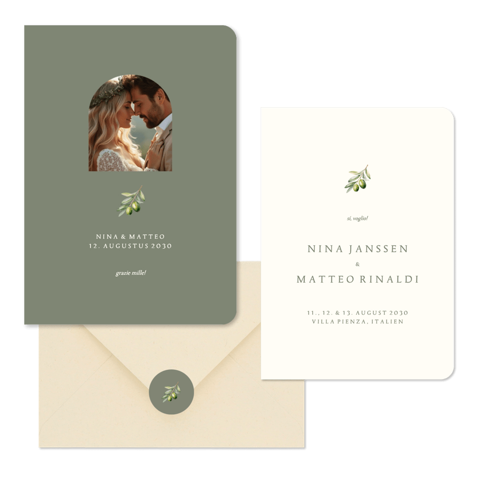 Hochzeit - Olivenzweig schlicht & einfach