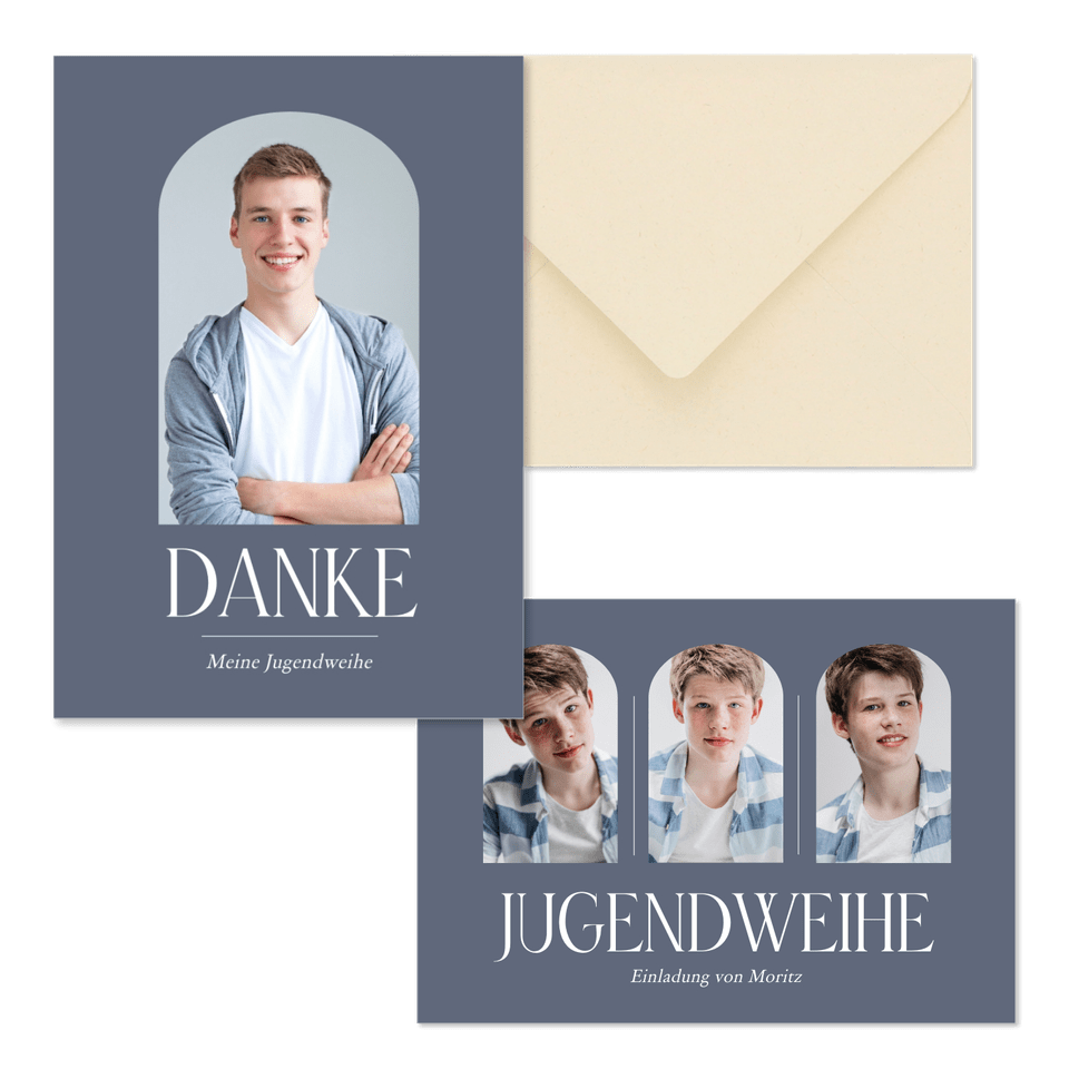 Jugendweihe - Bogenfenster schlicht