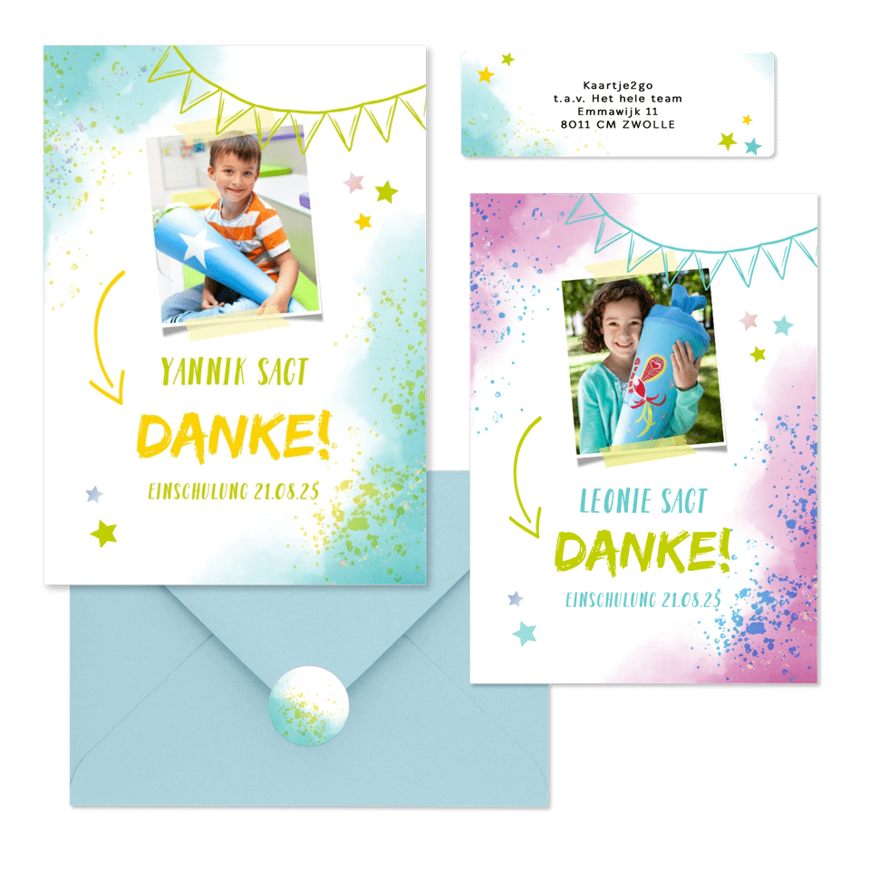 Einschulung - Farbkleckse