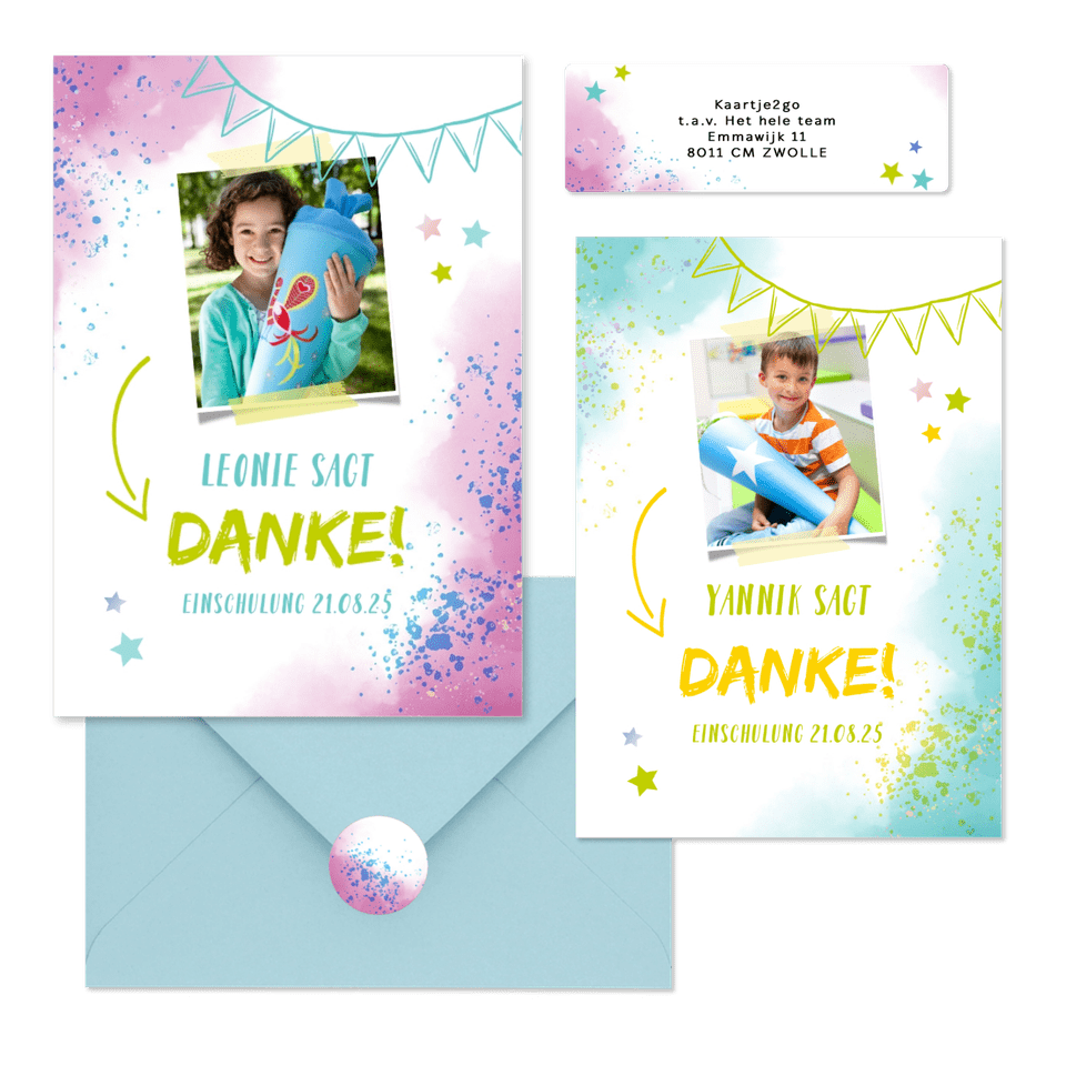 Einschulung - Farbkleckse