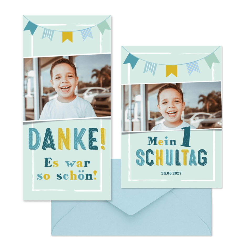 Einschulung - Wimpelkette und Sternchen