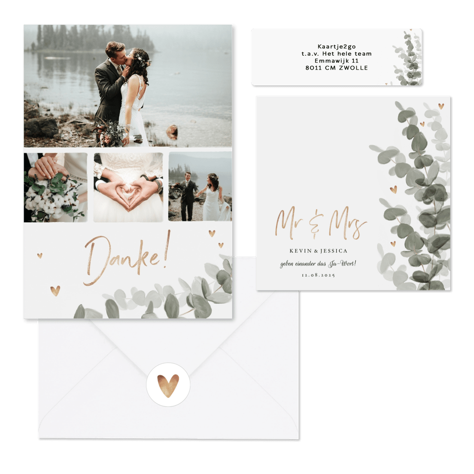 Hochzeit - Aquarell Eukalyptus