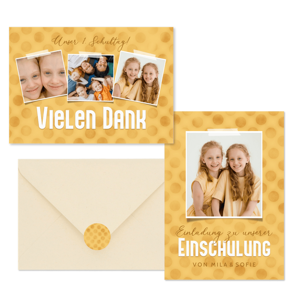 Einschulung - Gelbe Punkte