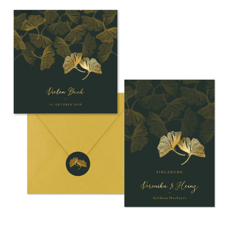 Jubiläum - Ginkgo gold