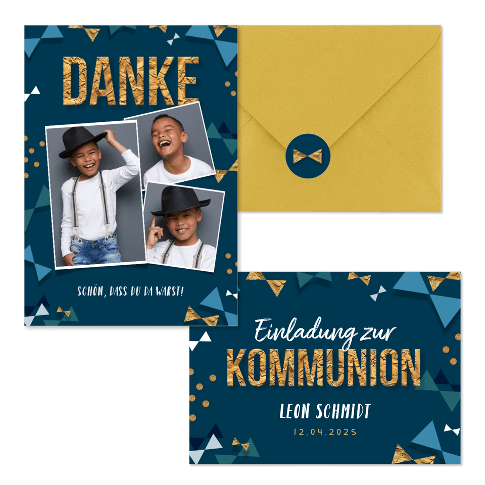 Kommunion - Typografie & 'Konfetti-Fliegen'