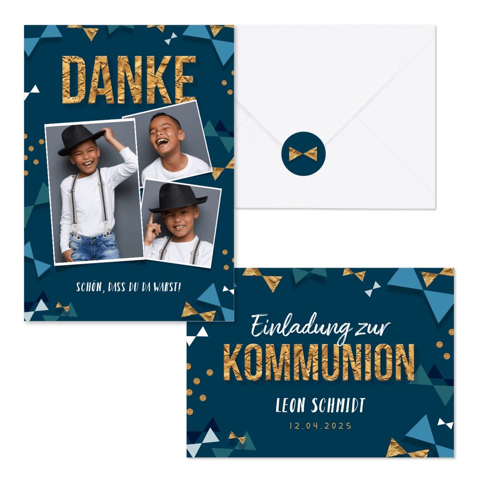 Kommunion - Typografie & 'Konfetti-Fliegen'