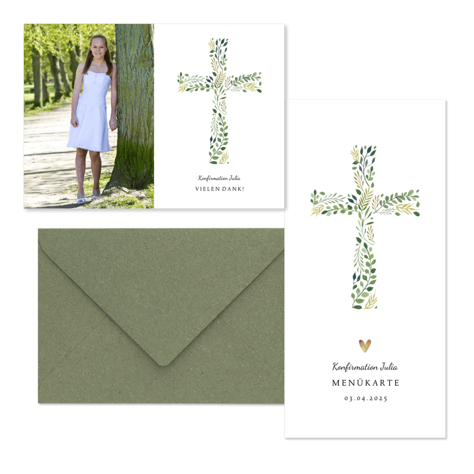 Konfirmation - Kreuz botanisch