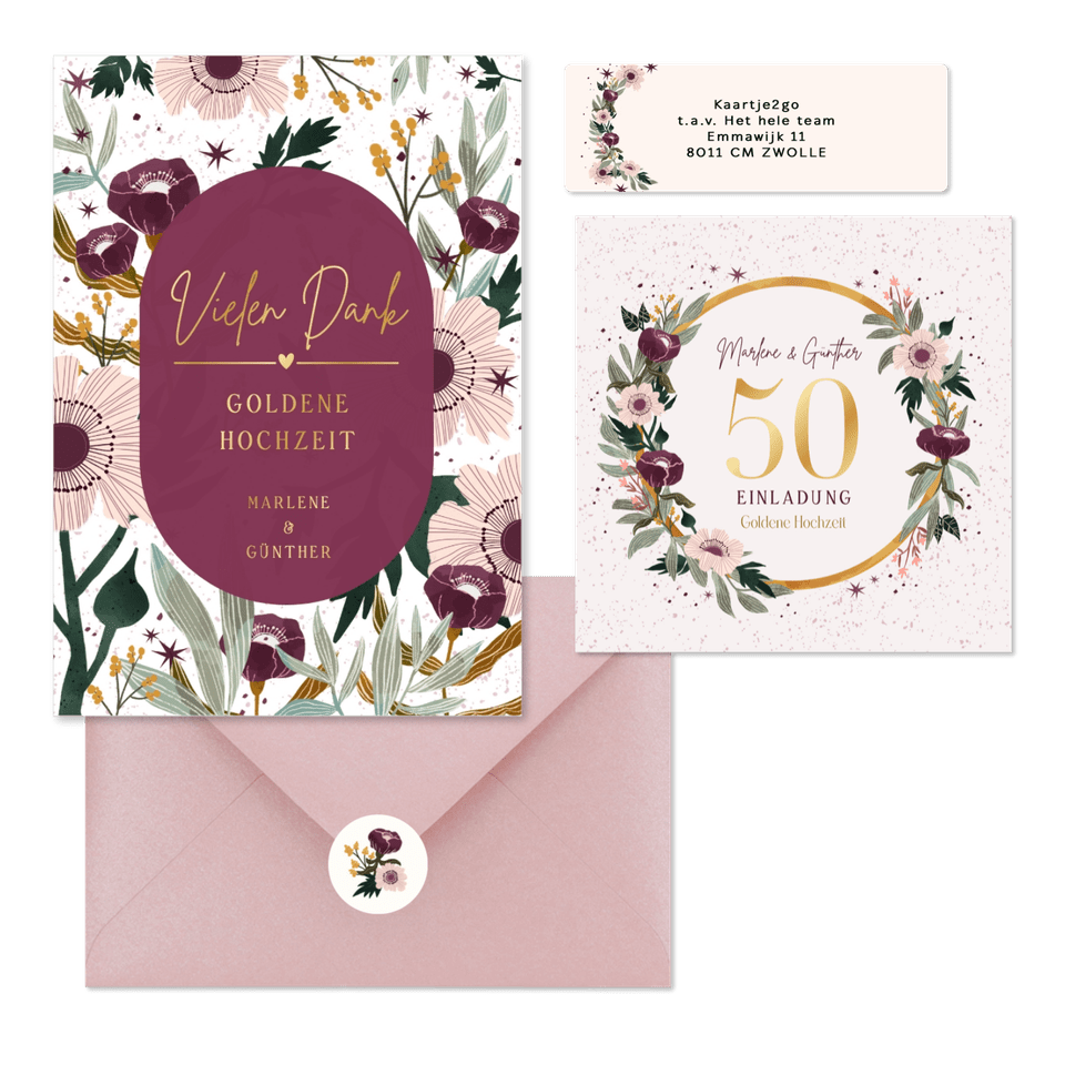 Jubiläum - Hochzeitstag Blumenkranz