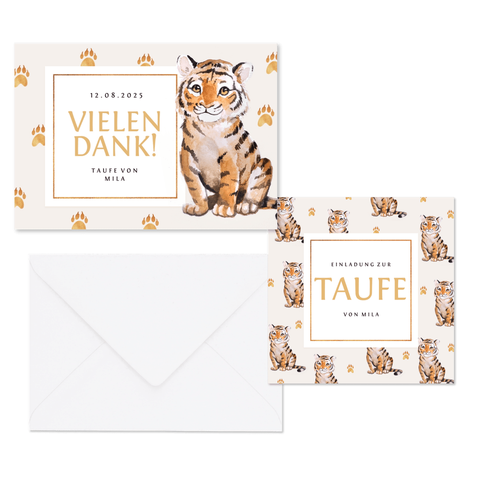 Taufe - Kleiner Tiger