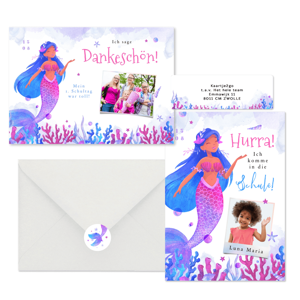 Einschulung - Kleine Meerjungfrau