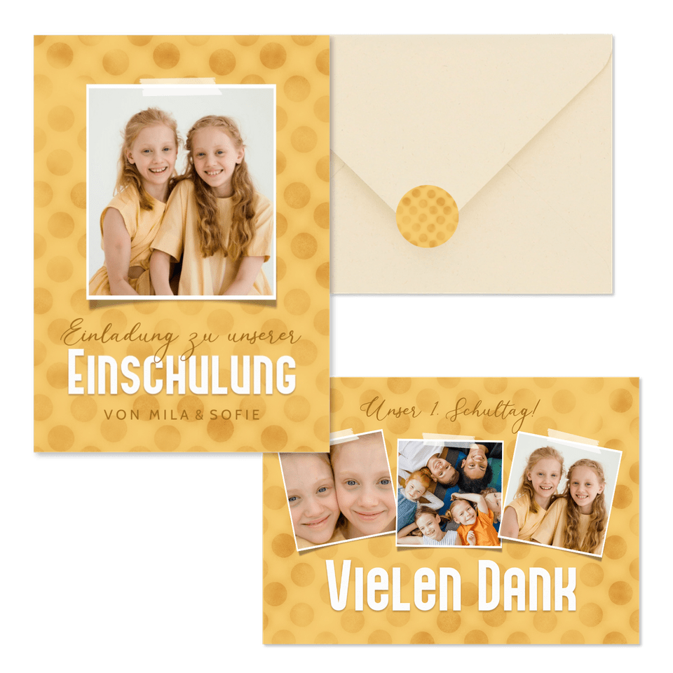 Einschulung - Gelbe Punkte
