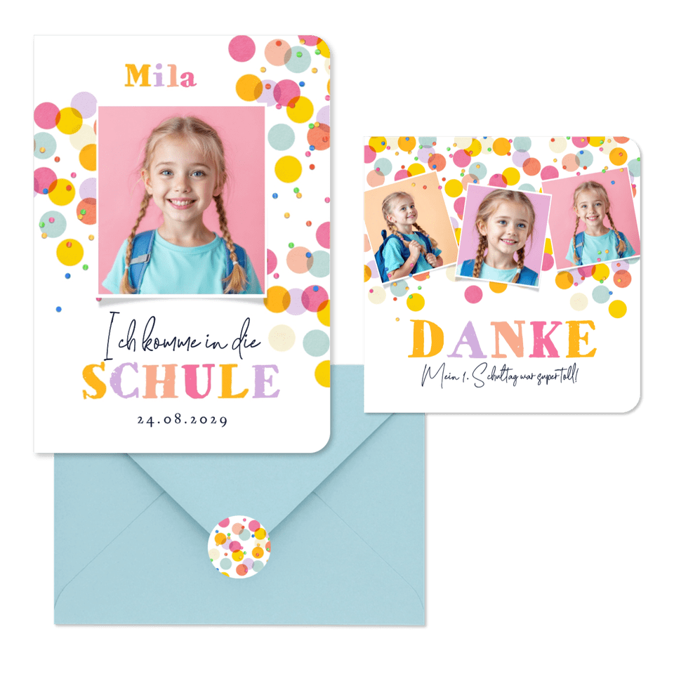 Bunte Konfetti gross und klein L