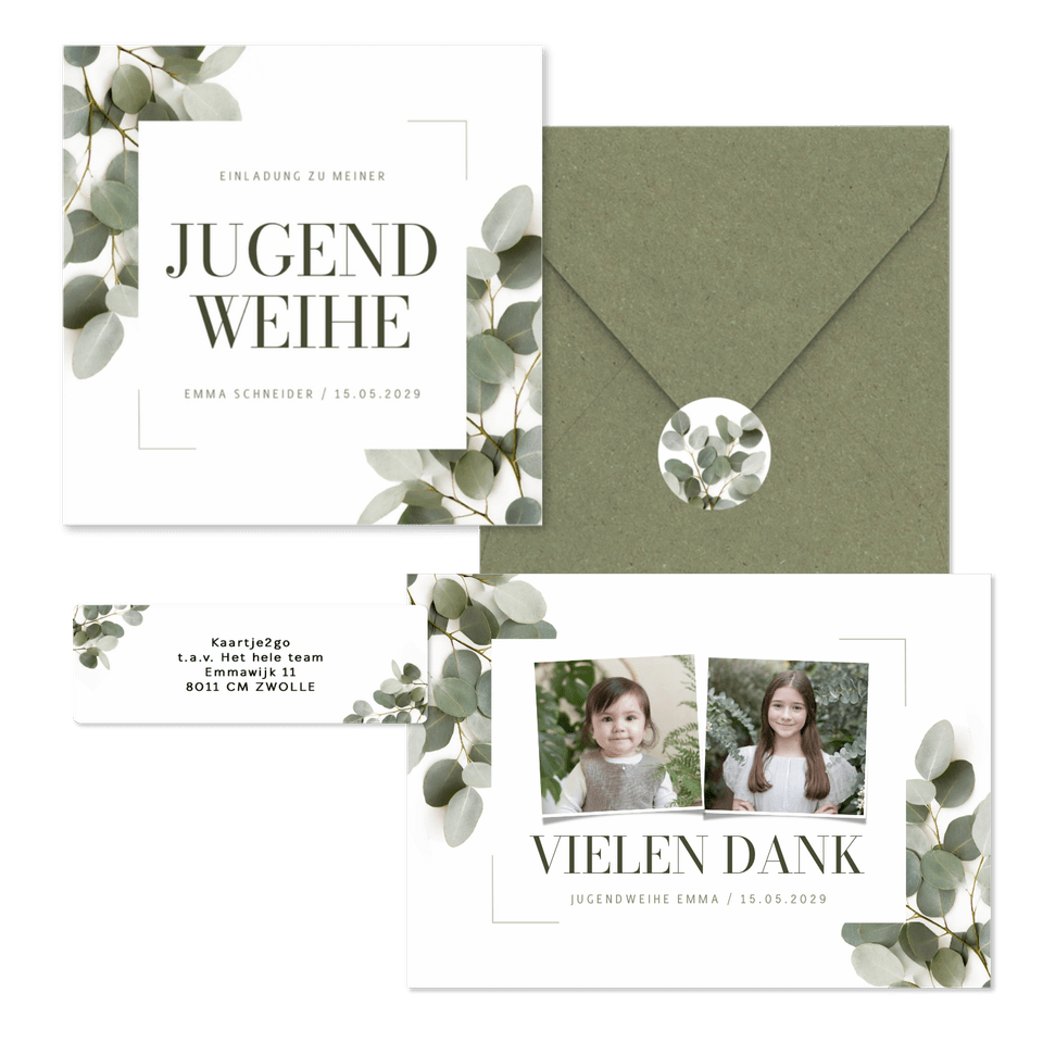 Jugendweihe - Eukalyptus grafisch